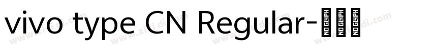 vivo type CN Regular字体转换